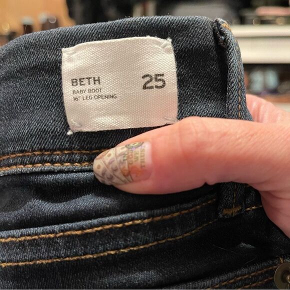 Hudson Jeans Mid-rise Flare Bootcut in Dark Blue Indigo Denim 25 - Picture 6 of 13